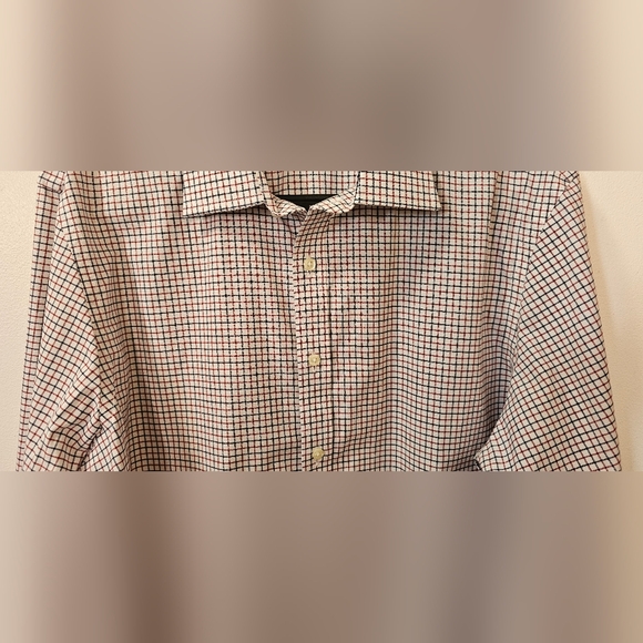 Brooks Brothers Milano Men's Checkered Button Down Dress Shirt Size 16 1/2 34 - Picture 3 of 9